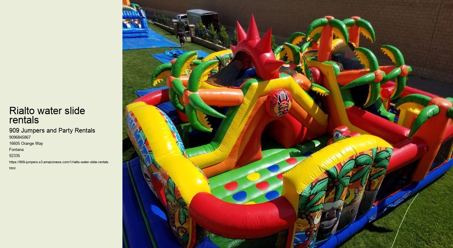Rialto water slide rentals