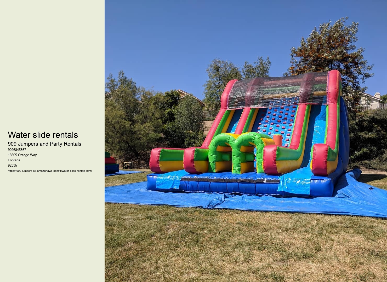 water slide rentals
